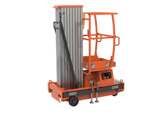 Push Around Single Vertical Mast Lifts With Multiple Automated Safety Configurations