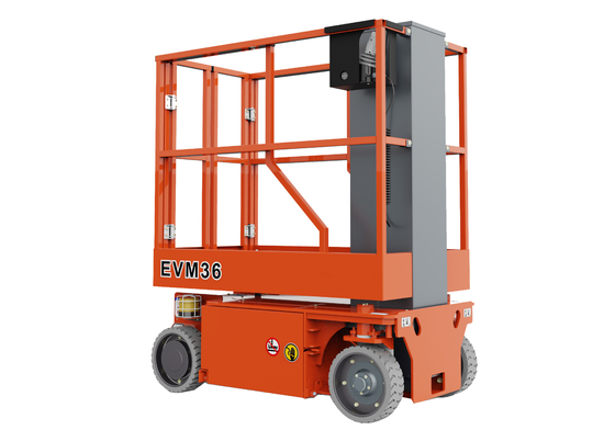 Electric Compact Vertical Mast Lifts Light Structure With A Compact Design