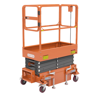 Indoor Push Around Hydraulic Mini Scissor Lift Compact Design