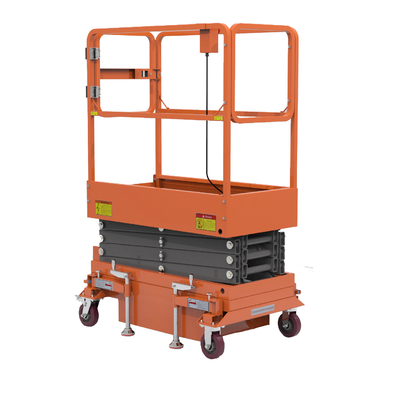 Indoor Push Around Hydraulic Mini Scissor Lift Compact Design