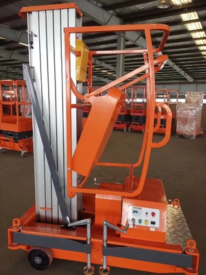 Push Around Aluminium  Vertical Mast Lifts Strong Structure Smooth Lifting