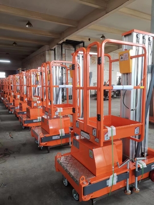 Push Around Aluminium  Vertical Mast Lifts Strong Structure Smooth Lifting