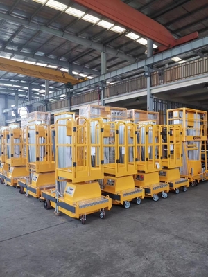 Push Around Aluminium  Vertical Mast Lifts Strong Structure Smooth Lifting