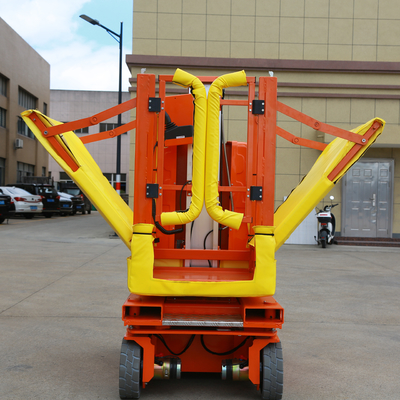 Self Propelled Electric Tiltable Vertical Mast Lifts  For Factory Workshops