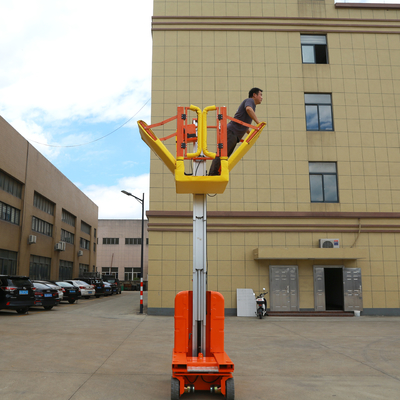 Self Propelled Electric Tiltable Vertical Mast Lifts  For Factory Workshops
