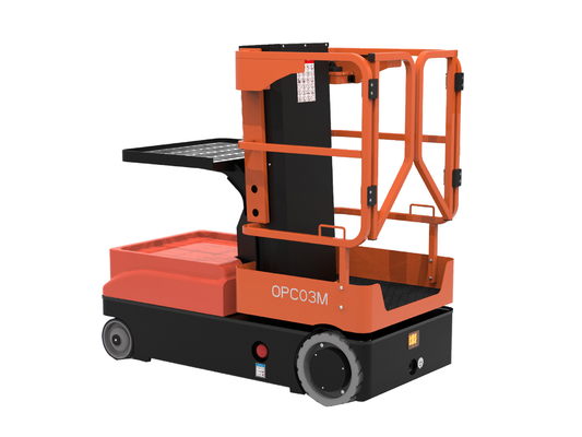 All-Electric Stock Picker Vertical Mast Lifts Light Structure Compact Design