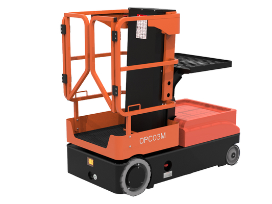 All-Electric Stock Picker Vertical Mast Lifts Light Structure Compact Design