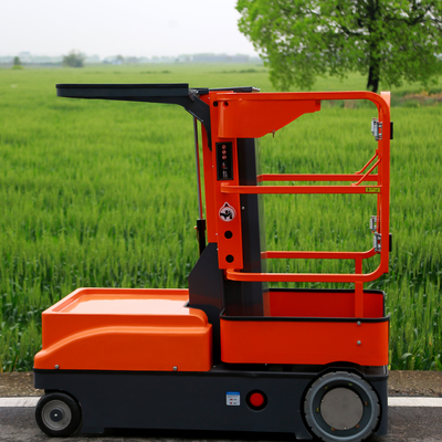 All-Electric Stock Picker Vertical Mast Lifts Light Structure Compact Design