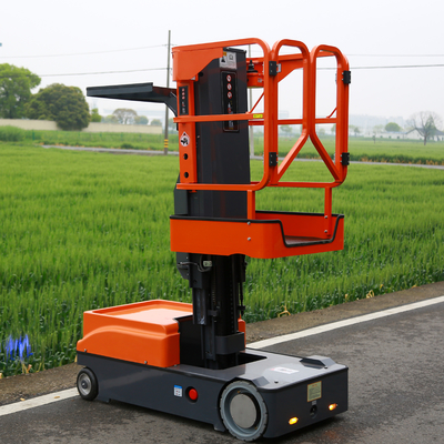 All-Electric Stock Picker Vertical Mast Lifts Light Structure Compact Design