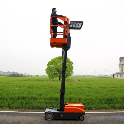 All-Electric Stock Picker Vertical Mast Lifts Light Structure Compact Design