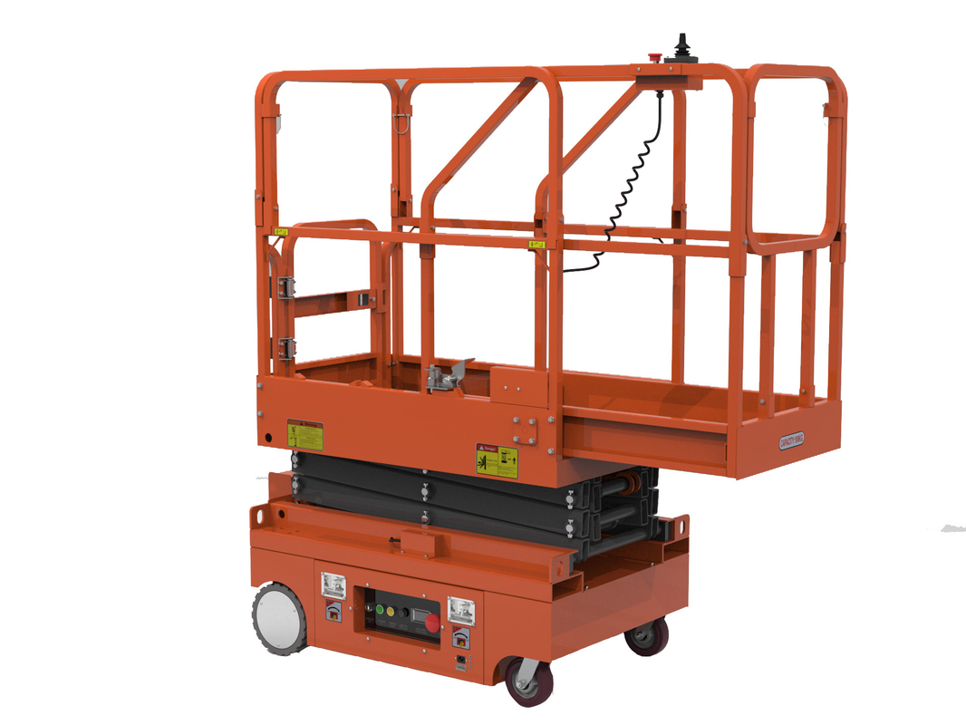 All Electric Stock Picker Vertical Mast Lifts For  Indoor Aerial Work