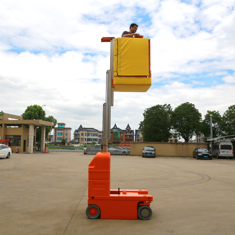 Self Propelled Electric Tiltable Vertical Mast Lifts  For Factory Workshops